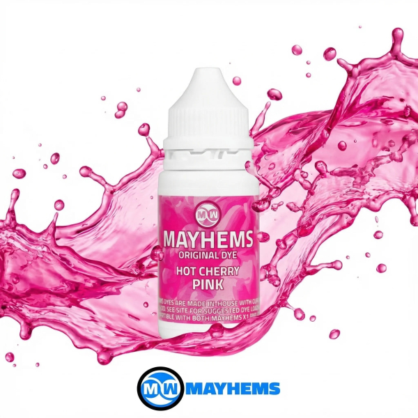 WAZ Mayhems Dye Original Series 15 ml - Hot Cherry Pink
