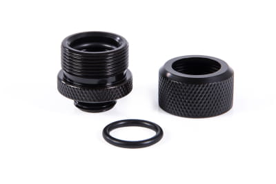 ANS Alphacool Eiszapfen 14mm HardTube Anschraubtülle G1/4  - Deep Black