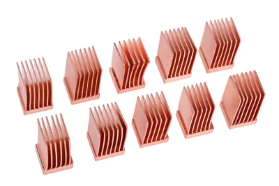 WAR Alphacool GPU RAM Copper Heatsinks 6,5x6,5mm - 10 Stk.