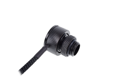 B-Ware Alphacool Eiszapfen Temperatursensor G1/4 IG/IG mit AG Adapter - Deep Black