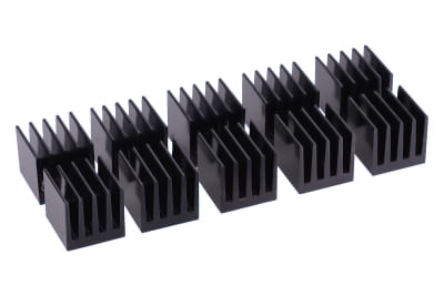 WAR Alphacool GPU RAM Aluminium Heatsinks 15x15mm - black 10 Stk.