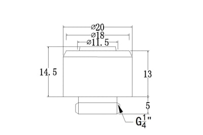 ANS Bykski B-FT3-TN-V2-WH 13/10mm Anschraubtülle - White