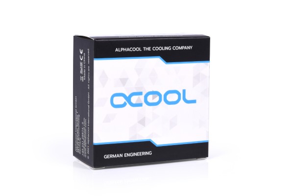 ANF Alphacool Eiszapfen L-Verbinder 45° G1/4 IG auf G1/4 IG - schwarz PHT EOL