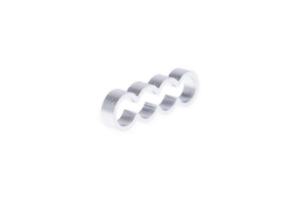 KAB Alphacool Eiskamm Alu X4 Flat - 4mm silver - 4 Stück PHT EOL