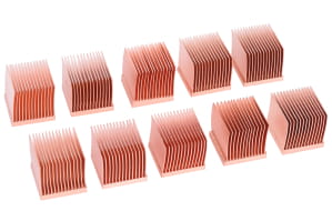 WAR Alphacool GPU RAM Copper Heatsinks 14x14mm - 10 Stk.