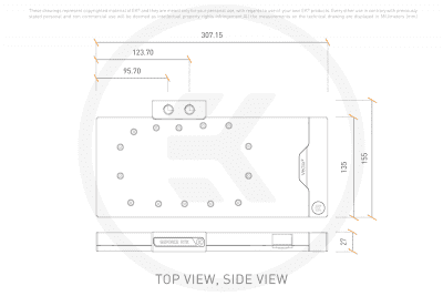 WAK EK Water Blocks EK-Quantum Vector2 FTW3 RTX 3090 Ti D-RGB - Nickel + Plexi