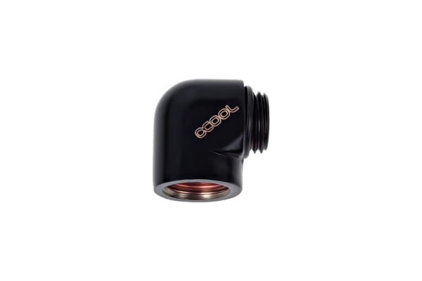 ANF Alphacool HF L-Verbinder G1/4 AG auf G1/4 IG - Deep Black PHT EOL