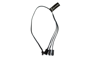 KAB Alphacool Digital RGB LED Y-Kabel 3-fach mit JST Stecker - Schwarz 30cm