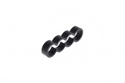 KAB Alphacool Eiskamm Alu X4 Flat - 4mm black - 4 Stück PHT EOL