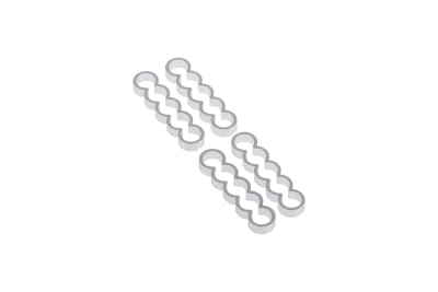 KAB Alphacool Eiskamm Alu X5 Flat - 4mm silver - 4 Stück PHT EOL