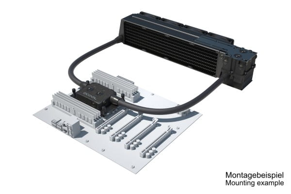 SVK Alphacool ES Pro 2U - 4 x 80 / XPX Pro 1U / Reservoir 2U - DDC310