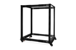 GHE Alphacool ES 19" Open Frame Serverrack 18HE Verstellbare Tiefe