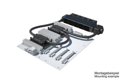 SVK Alphacool ES 1U - 5 x 40 / 2x XPX Pro 1U / Eisstation 40 DC-LT 3600rpm