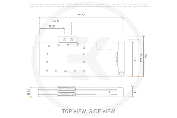 WAK EK Water Blocks EK-Quantum Vector2 FTW3 RTX 3080/90 ABP Set D-RGB - Nickel + Plexi