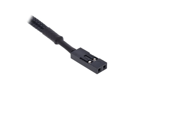 B-Ware Alphacool Eiszapfen Temperatursensor G1/4 IG/IG mit AG Adapter - Deep Black
