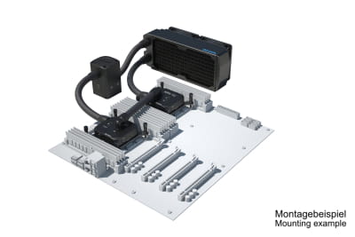 SVK Alphacool ES 3U - 2x 92 / 2x XPX 1U / Eisstation 80 DC-LT 3600rpm