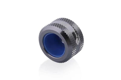 ANS Bykski B-FTHTJ-L16-BN HardTube Anti-Off 16 mm OD opschroefmondstuk - Zwart Nikkel