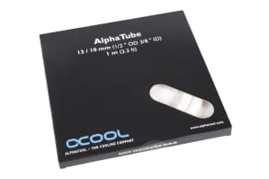 S13 Alphacool Schlauch AlphaTube HF 13/10 (3/8"ID) - UV Weiß 1m (3ft) Retailbox