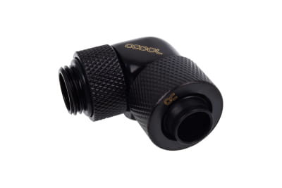 ANS Alphacool Eiszapfen 13/10mm Anschraubtülle 90° drehbar G1/4 - Deep Black