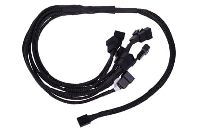 LK Phobya Y-Kabel 4Pin PWM auf 9x 4Pin PWM - Schwarz 60cm