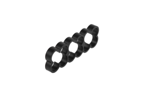 KAB Alphacool Eiskamm Alu X12 - 4mm black - 4 Stück EOL