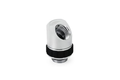 Alphacool Apex Grip adapter 45° OT/IT G1/4 rotatable chrome