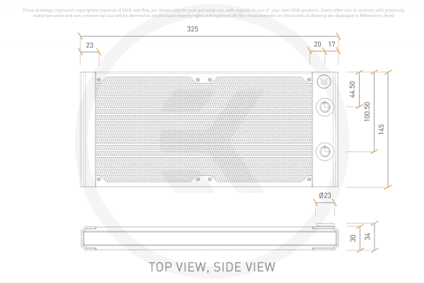 RAD EK Water Blocks EK-Quantum Surface S280 - Black