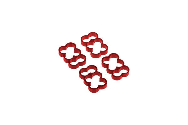KAB Alphacool Eiskamm Alu X6 - 4mm red - 4 Stück PHT EOL