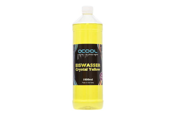 WAZ Alphacool Eiswasser Crystal Yellow UV-aktiv Fertiggemisch 1000ml