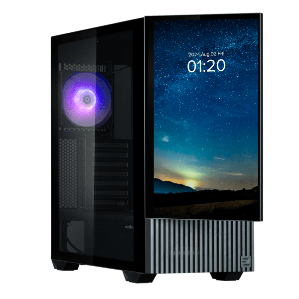 GHE Zalman Z10 DS Gehäuse built-in 15.6 IPS LCD Display - Schwarz