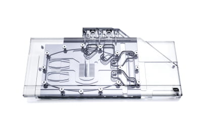 WAK B-Ware Alphacool Eisblock Aurora Acryl GPX-N RTX 3090/3080 Suprim X mit Backplate PHT EOL