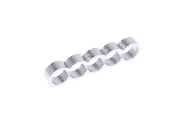 KAB Alphacool Eiskamm Alu X5 Flat - 4mm silver - 4 Stück PHT EOL