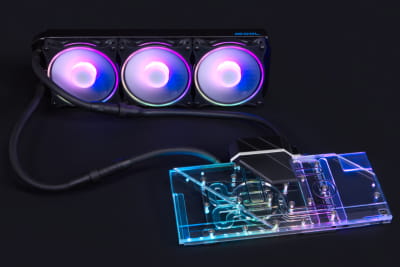 KOI Alphacool Eiswolf 2 AIO - 360mm Radeon RX 6800/6800XT Gaming Trio X mit Backplate