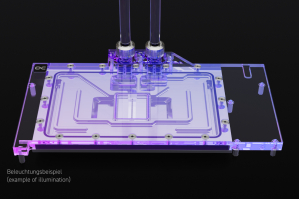 WAK Alphacool Eisblock Aurora Acryl RTX 4080 Suprim mit Backplate PHT EOL