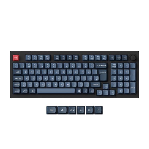 TAT Keychron V5 Max (DE-Layout, Gateron Jupiter Banana, Hot-Swap, RGB)
