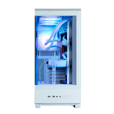 GHE Zalman P50 DS ATX Gehäuse Tempered Glass Panoramic View - Weiß