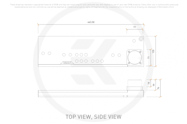 AGB EK Water Blocks EK-Quantum Reflection2 7000D D5 PWM D-RGB - Plexi