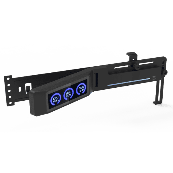 Zalman ZM-VS3 DS CPU Halterung mit Display - Schwarz