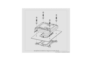 WAC BarrowCH 115x/x99/x299 CPU Water Block Color screen with Multi-mode - Silvery EOL