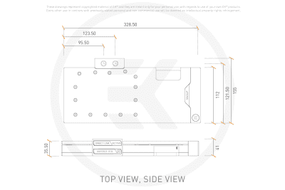 WAK EK Water Blocks EK-Quantum Vector2 FTW3 RTX 3080/90 ABP Set D-RGB - Nickel + Plexi