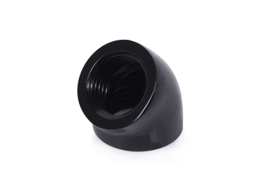 ANF Alphacool Eiszapfen L-Verbinder 45° G1/4 IG auf G1/4 IG - schwarz PHT EOL