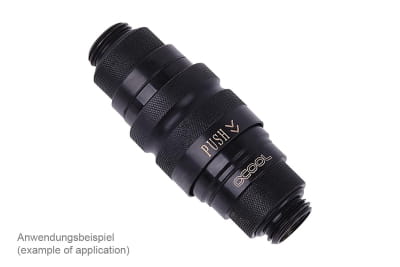 B-Ware Alphacool Eiszapfen Schnellverschluss Kupplung G1/4 AG - Deep Black