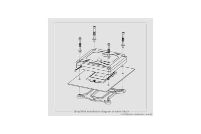 WAC BarrowCH 115x/x99/x299 CPU Water Block Color screen with Multi-mode - Silvery EOL