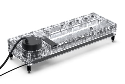 AGB Alphacool Core Distro Plate 360 Links D5/DDC V.2 mit D5 Apex Pumpe