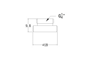 ANZ Bykski B-PD5-RD Verschlussschraube Stopfen - Red EOL