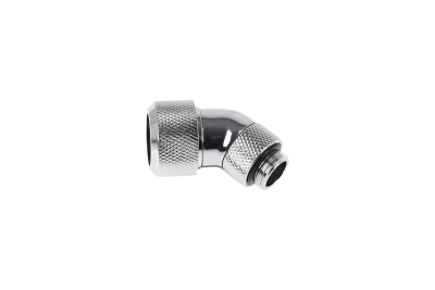 ANS Alphacool Eiszapfen 16mm HardTube Anschraubtülle 45° drehbar G1/4 - Chrome PHT EOL