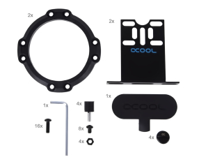 PUZ Alphacool Eisdecke D5 Dual Acryl Aufsatz