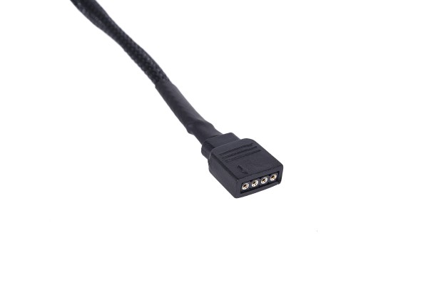 KAB Alphacool Y-Kabel RGB 4pol auf 3x 4pol inkl. Stecker - Schwarz 60cm EOL