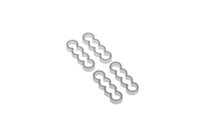 KAB Alphacool Eiskamm Alu X4 Flat - 4mm silver - 4 Stück PHT EOL