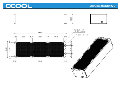 RAD Alphacool NexXxoS Monsta 420mm Radiator